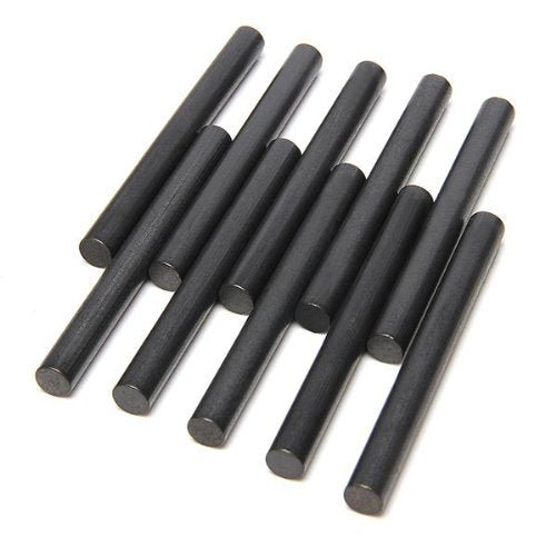 Laad afbeelding in Galerijviewer, Tien zwarte cilindrische staven parallel geschakeld, ideaal voor buitenavonturen. &quot;Ontsteek vuren overal!&quot; zorgt voor betrouwbaar vonken met dit 10-pack essentiële magnesium vuurstarters.
