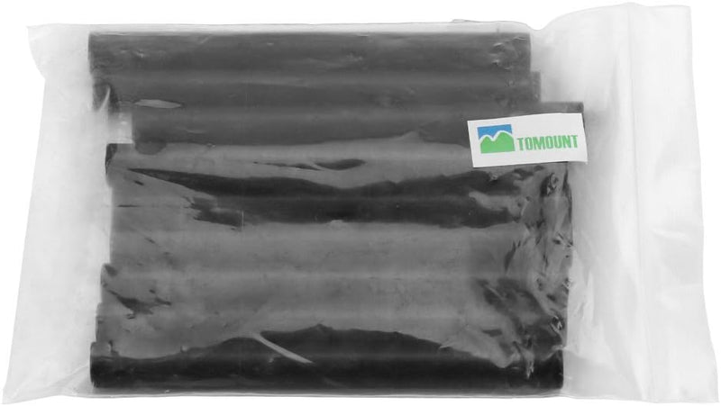Laad afbeelding in Galerijviewer, Een doorzichtige plastic zak bevat zwarte cilindrische voorwerpen met een groen en blauw TOMOUNT-logo. Deze essentiële magnesium vuurstarters, gemerkt als &quot;Ontsteek vuren overal! - 10-pack,&quot; zijn perfect voor buitenavonturen, zodat u ze gemakkelijk kunt vonken produceren in elke buitenomgeving.
