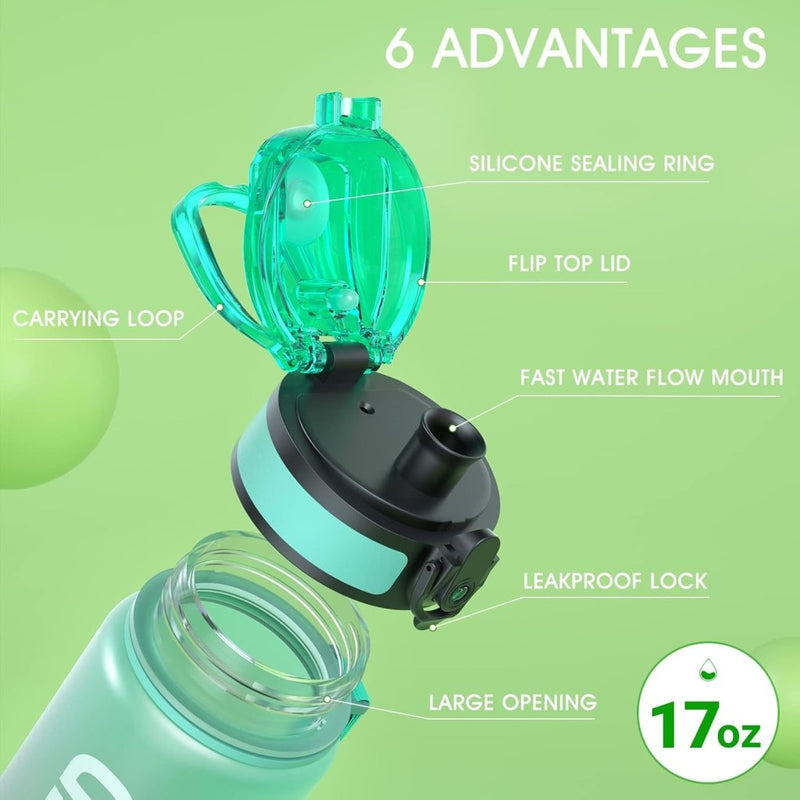 Laad afbeelding in Galerijviewer, 💧 Altijd gehydrateerd met deze BPA - vrije sportdrinkfles van 500 ml! - happygetfit.com
