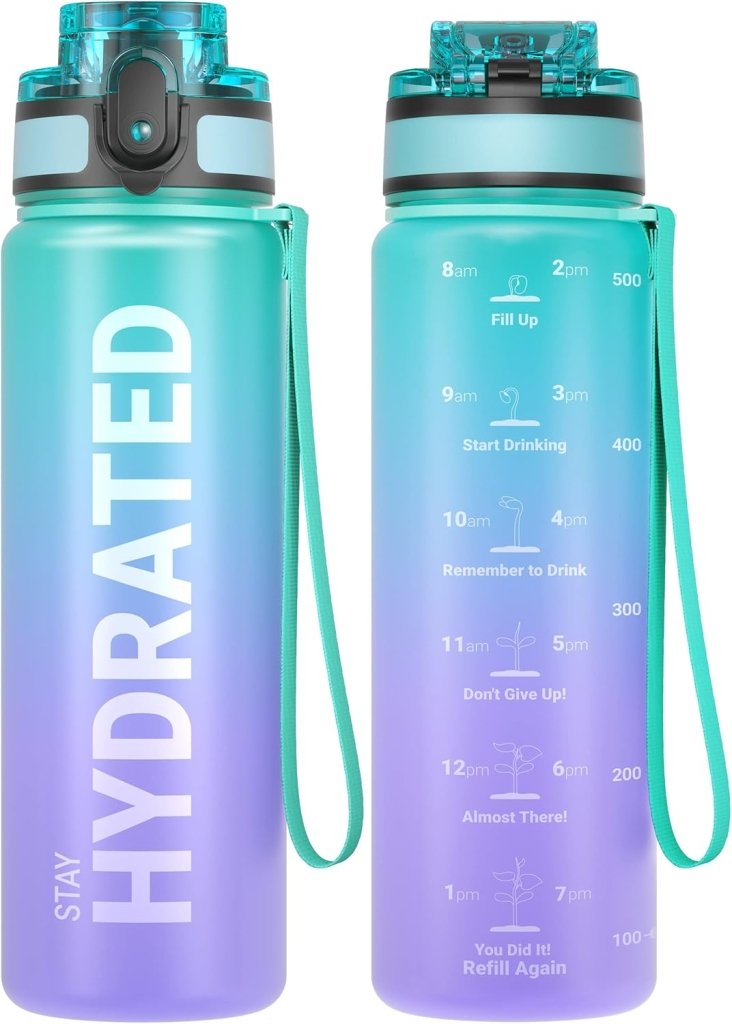 Laad afbeelding in Galerijviewer, 💧 Altijd gehydrateerd met deze BPA - vrije sportdrinkfles van 500 ml! - happygetfit.com
