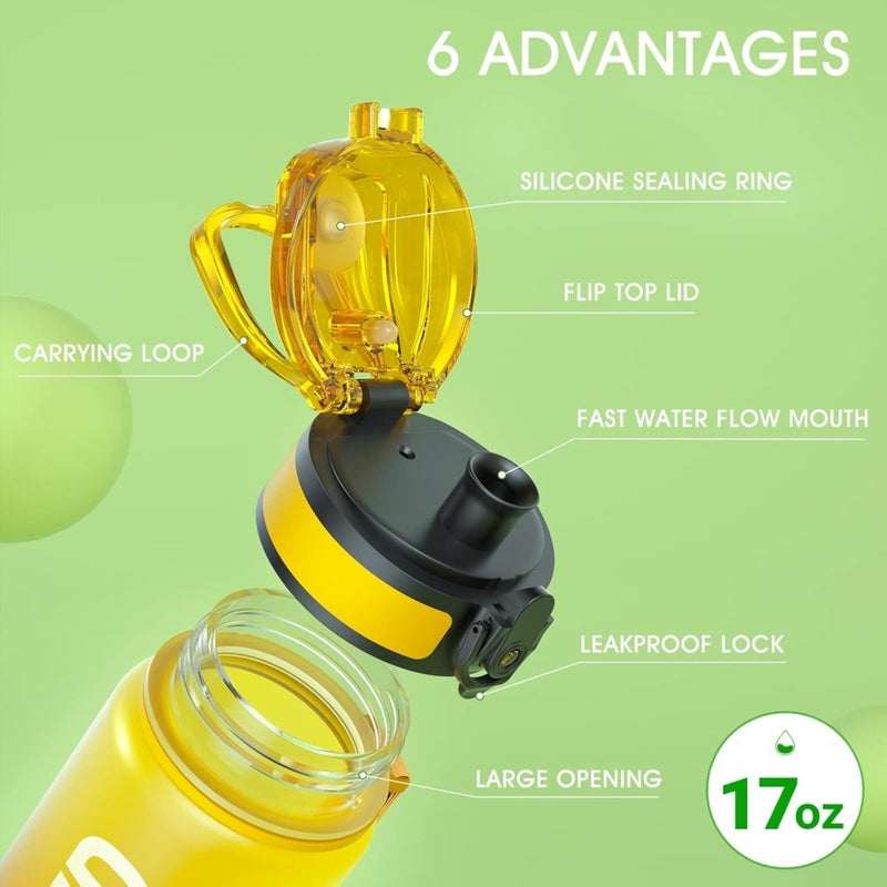 Laad afbeelding in Galerijviewer, 💧 Altijd gehydrateerd met deze BPA - vrije sportdrinkfles van 500 ml! - happygetfit.com
