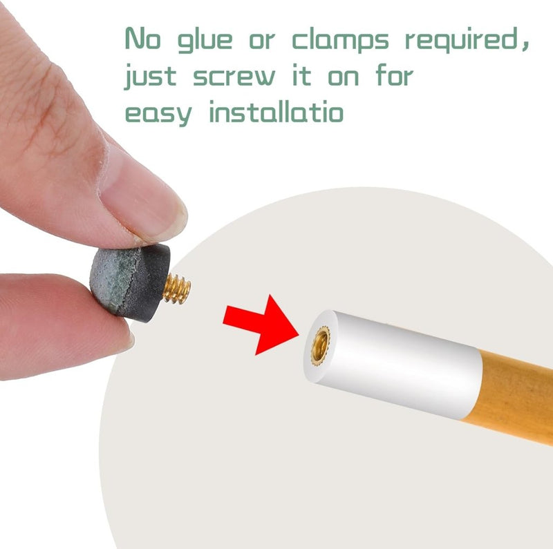 Laad afbeelding in Galerijviewer, 🎱 Altijd klaar om te stoten – met deze duurzame pool cue tips 🎱 - happygetfit.com
