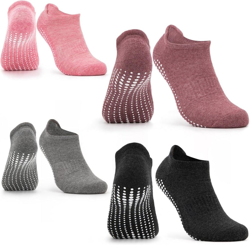 Laad afbeelding in Galerijviewer, 🧘 Antislip sokken voor yoga &amp; fitness – stabiliteit, grip en comfort in elke houding ✨ - happygetfit.com
