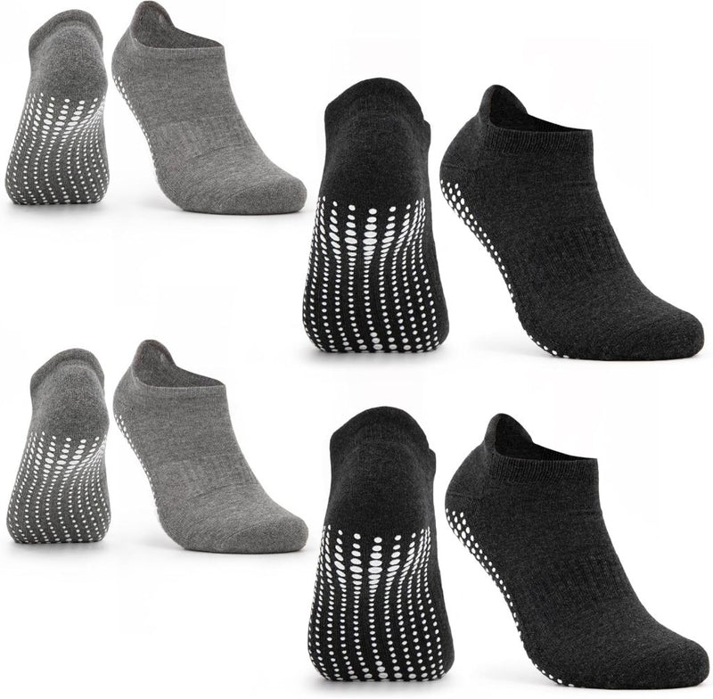 Laad afbeelding in Galerijviewer, 🧘 Antislip sokken voor yoga &amp; fitness – stabiliteit, grip en comfort in elke houding ✨ - happygetfit.com
