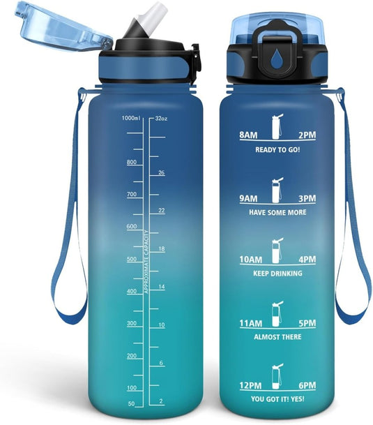 💧 Blijf gehydrateerd met deze BPA - vrije drinkfles van 500 ml en 1000 ml! - happygetfit.com