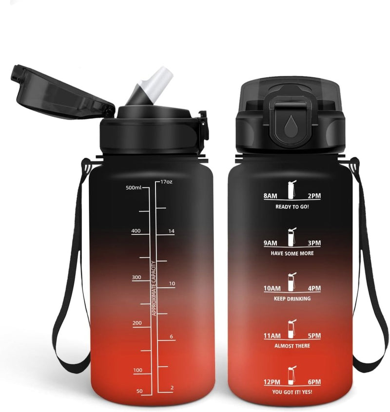 Laad afbeelding in Galerijviewer, 💧 Blijf gehydrateerd met deze BPA - vrije drinkfles van 500 ml en 1000 ml! - happygetfit.com
