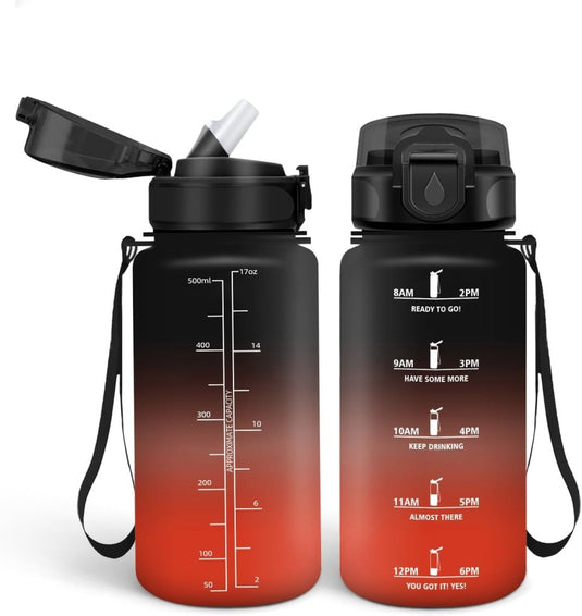 💧 Blijf gehydrateerd met deze BPA - vrije drinkfles van 500 ml en 1000 ml! - happygetfit.com