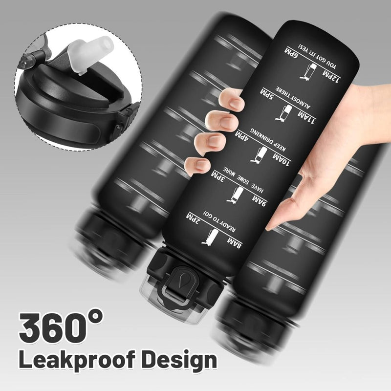 Laad afbeelding in Galerijviewer, 💧 Blijf gehydrateerd met deze BPA - vrije drinkfles van 500 ml en 1000 ml! - happygetfit.com
