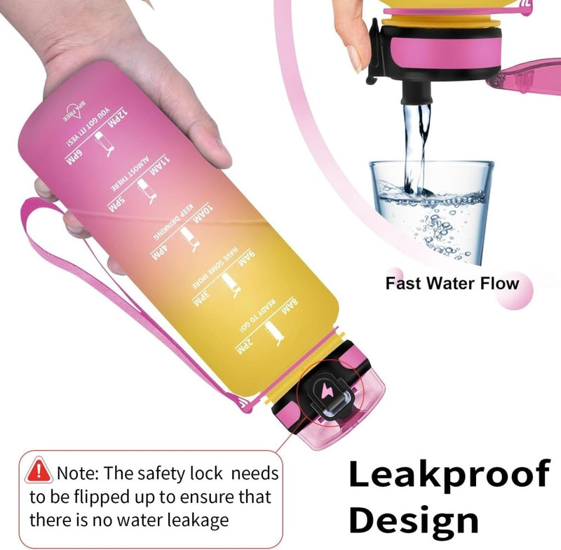 Laad afbeelding in Galerijviewer, 💧 Blijf gehydrateerd met deze BPA - vrije sportwaterfles van 1.5 liter! - happygetfit.com
