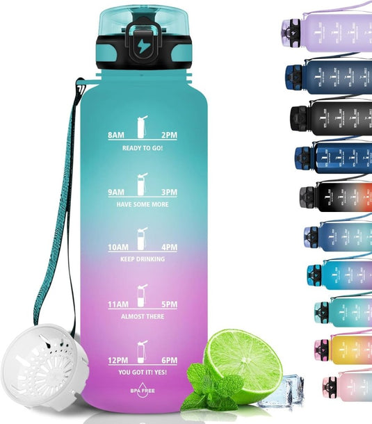 💧 Blijf gehydrateerd met deze BPA - vrije sportwaterfles van 1.5 liter! - happygetfit.com