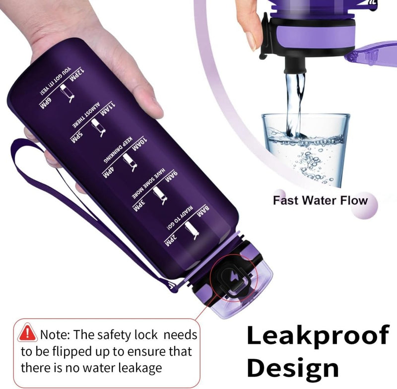 Laad afbeelding in Galerijviewer, 💧 Blijf gehydrateerd met deze BPA - vrije sportwaterfles van 1.5 liter! - happygetfit.com
