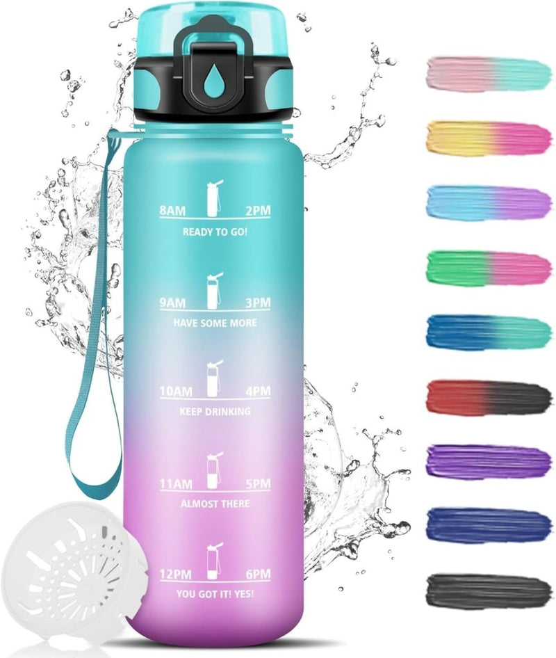 Laad afbeelding in Galerijviewer, 💧 Blijf gehydrateerd met deze BPA - vrije sportwaterfles van 1.5 liter! - happygetfit.com
