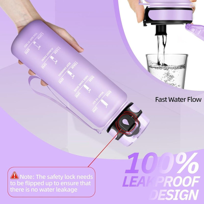 Laad afbeelding in Galerijviewer, 💧 Blijf gehydrateerd met deze BPA - vrije sportwaterfles van 1.5 liter! - happygetfit.com

