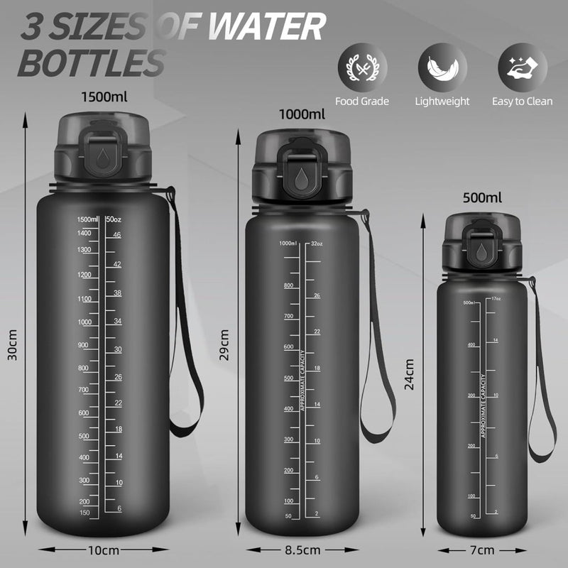 Laad afbeelding in Galerijviewer, 💧 Blijf gehydrateerd met deze BPA - vrije sportwaterfles van 1.5 liter! - happygetfit.com
