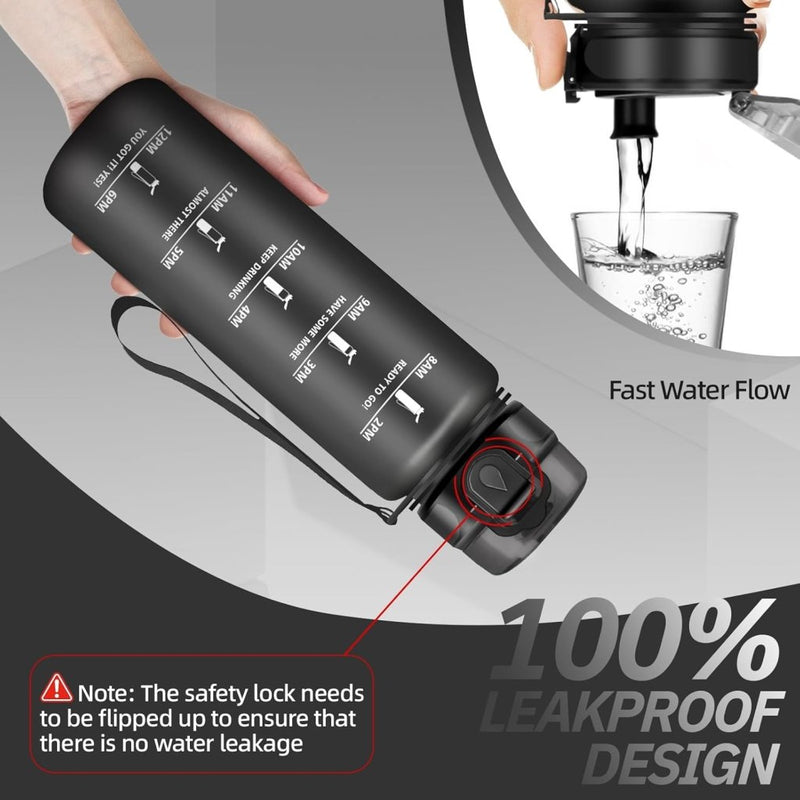Laad afbeelding in Galerijviewer, 💧 Blijf gehydrateerd met deze BPA - vrije sportwaterfles van 1.5 liter! - happygetfit.com
