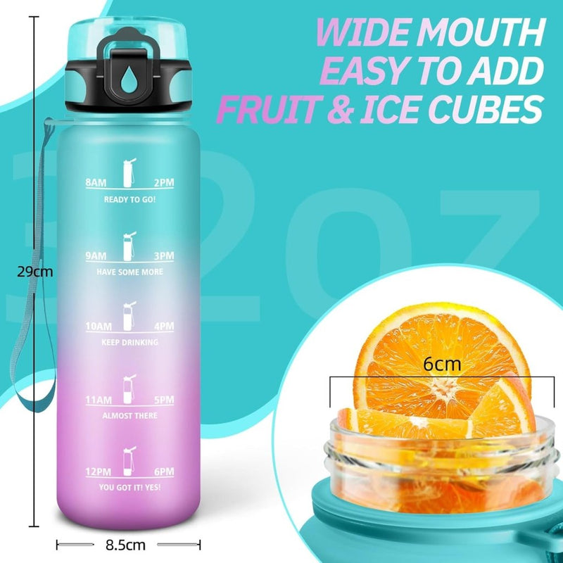 Laad afbeelding in Galerijviewer, 💧 Blijf gehydrateerd met deze BPA - vrije sportwaterfles van 1.5 liter! - happygetfit.com
