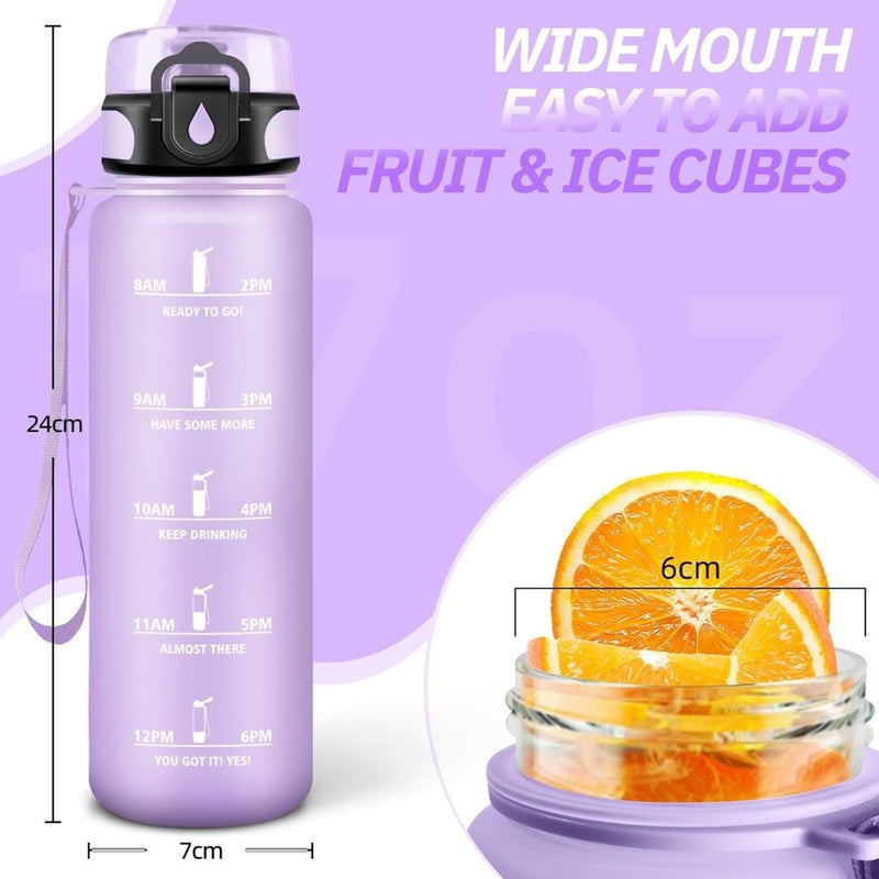 Laad afbeelding in Galerijviewer, 💧 Blijf gehydrateerd met deze BPA - vrije sportwaterfles van 1.5 liter! - happygetfit.com
