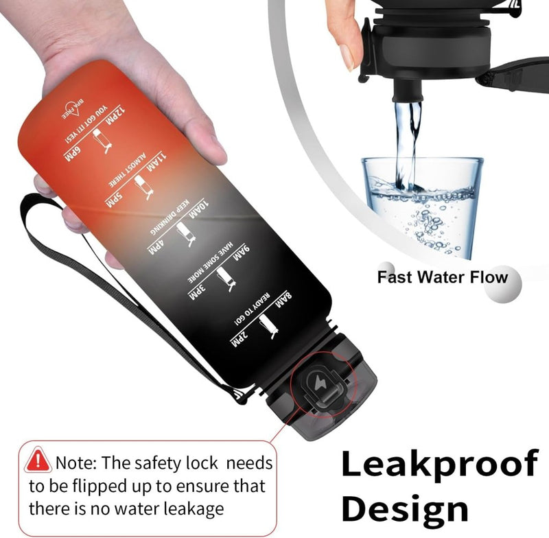 Laad afbeelding in Galerijviewer, 💧 Blijf gehydrateerd met deze BPA - vrije sportwaterfles van 1.5 liter! - happygetfit.com
