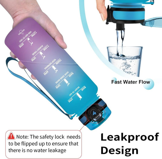💧 Blijf gehydrateerd met deze BPA - vrije sportwaterfles van 1.5 liter! - happygetfit.com