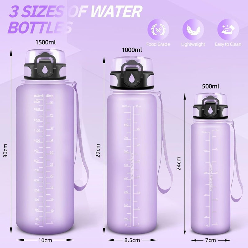 Laad afbeelding in Galerijviewer, 💧 Blijf gehydrateerd met deze BPA - vrije sportwaterfles van 1.5 liter! - happygetfit.com
