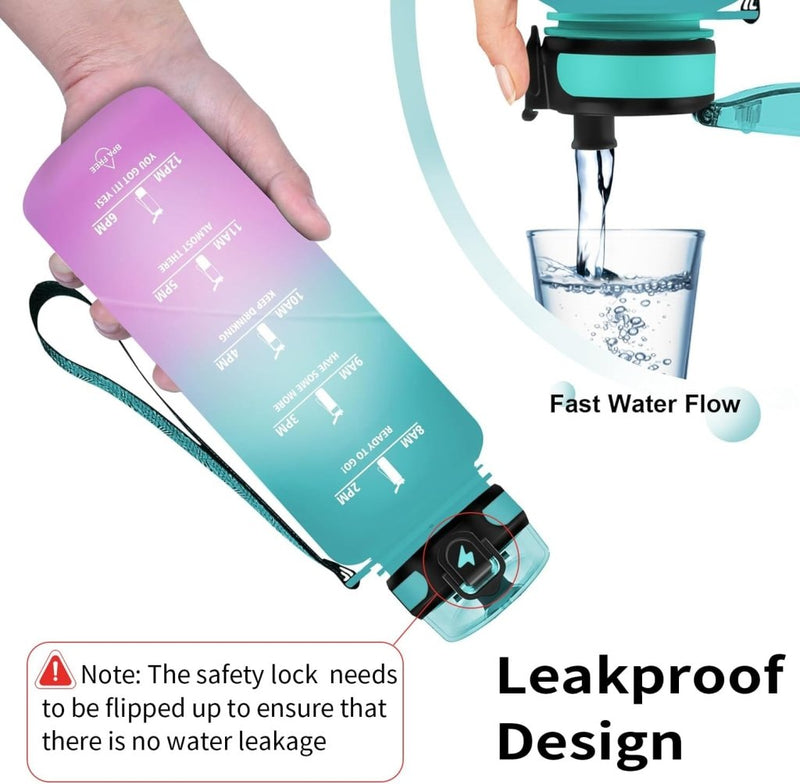 Laad afbeelding in Galerijviewer, 💧 Blijf gehydrateerd met deze BPA - vrije sportwaterfles van 1.5 liter! - happygetfit.com
