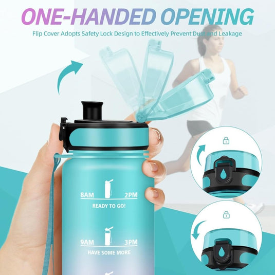 💧 Blijf gehydrateerd met deze BPA - vrije sportwaterfles van 1.5 liter! - happygetfit.com