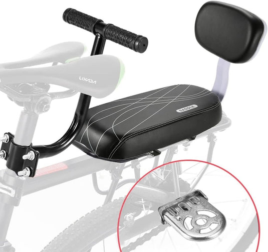 🚴‍♂️ Comfortabel en veilig achterop! Het perfecte fietszitje voor jouw kind is voorzien van een gecapitonneerde rugleuning, zwart gepolsterde zitting en inclusief voetsteunbevestiging, ideaal voor peuters op de bagagedrager.