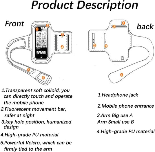 🏃‍♂️ Comfortabele sportarmband – Houd je telefoon veilig tijdens elke workout! - happygetfit.com