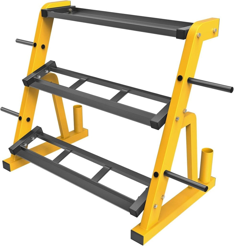 Laad afbeelding in Galerijviewer, 🏋️‍♂️ Halterrek voor thuis – krachtig, stabiel en ruimtebesparend - happygetfit.com

