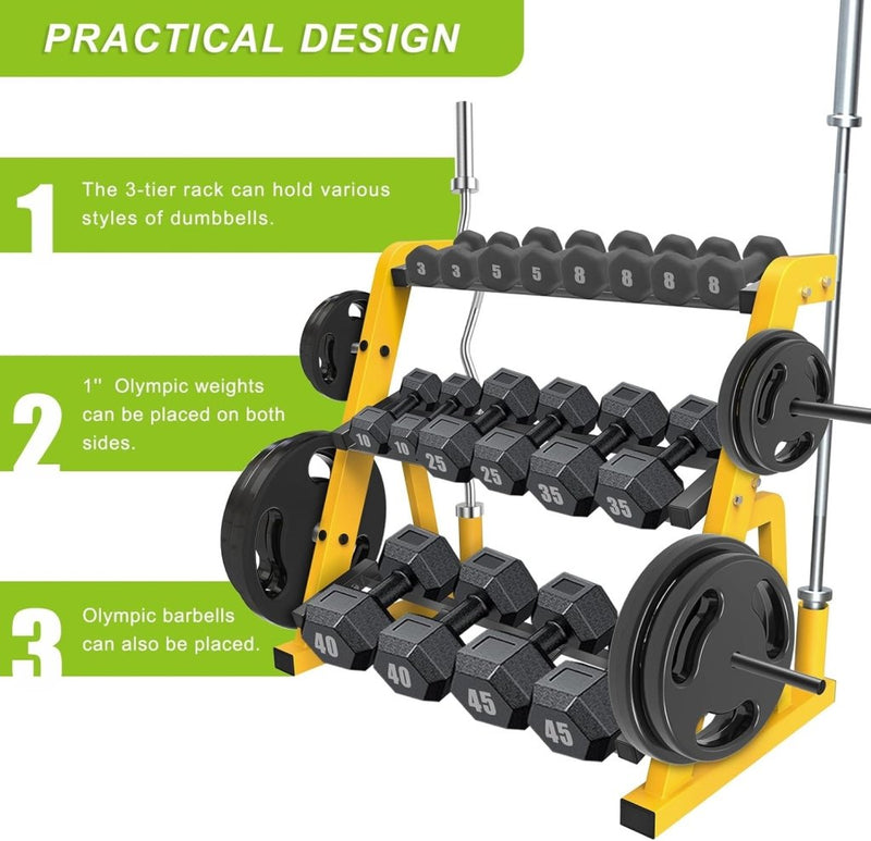 Laad afbeelding in Galerijviewer, 🏋️‍♂️ Halterrek voor thuis – krachtig, stabiel en ruimtebesparend - happygetfit.com
