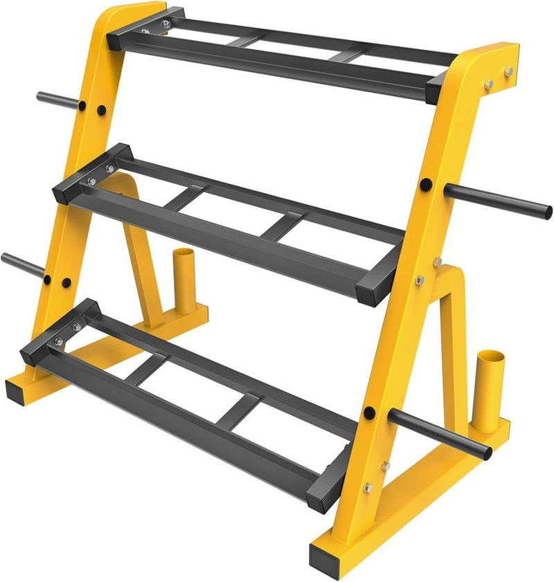 Laad afbeelding in Galerijviewer, 🏋️‍♂️ Halterrek voor thuis – krachtig, stabiel en ruimtebesparend - happygetfit.com
