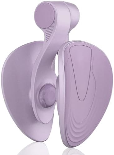 Laad afbeelding in Galerijviewer, Een elegante paarse abstracte sculptuur, met gebogen overlappende vormen en gladde oppervlakken, verwant aan de naadloze integratie van &quot;Transformeer je workout - Versterk je bekkenbodem en vorm prachtige rondingen!&quot; in uw fitnessroutine.

