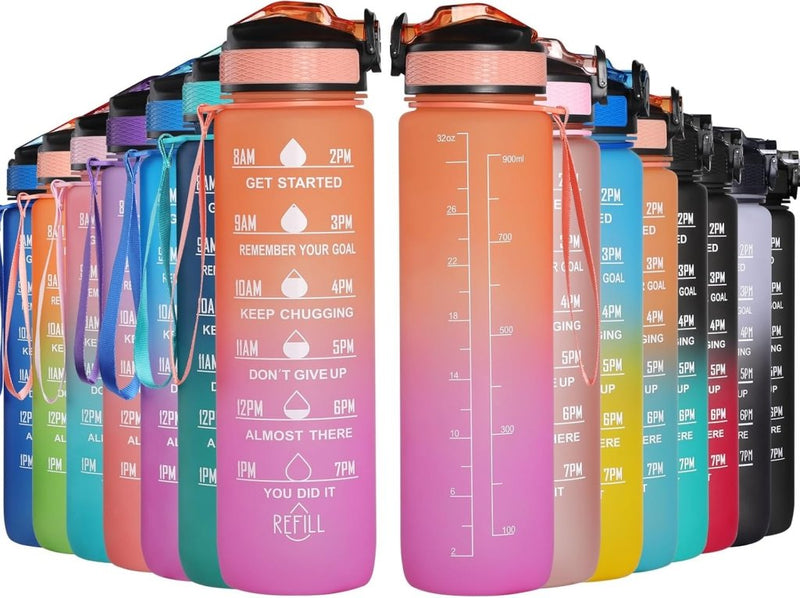 Laad afbeelding in Galerijviewer, 🚀 Jouw ultieme herbruikbare waterfles – Duurzaam, stijlvol en praktisch! - happygetfit.com
