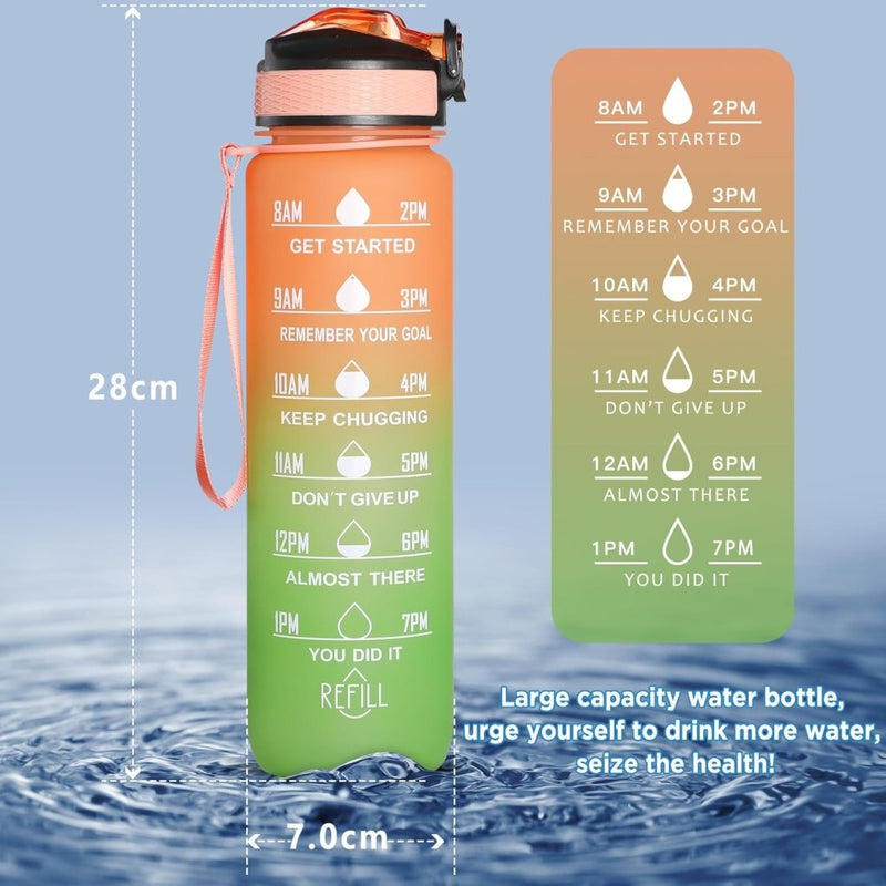 Laad afbeelding in Galerijviewer, 🚀 Jouw ultieme herbruikbare waterfles – Duurzaam, stijlvol en praktisch! - happygetfit.com
