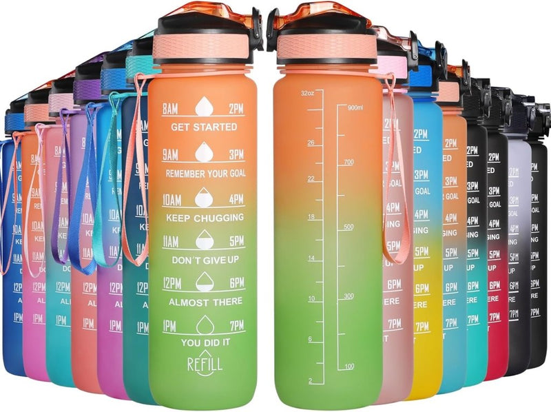 Laad afbeelding in Galerijviewer, 🚀 Jouw ultieme herbruikbare waterfles – Duurzaam, stijlvol en praktisch! - happygetfit.com
