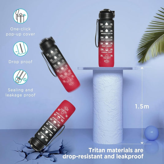 🚀 Jouw ultieme herbruikbare waterfles – Duurzaam, stijlvol en praktisch! - happygetfit.com