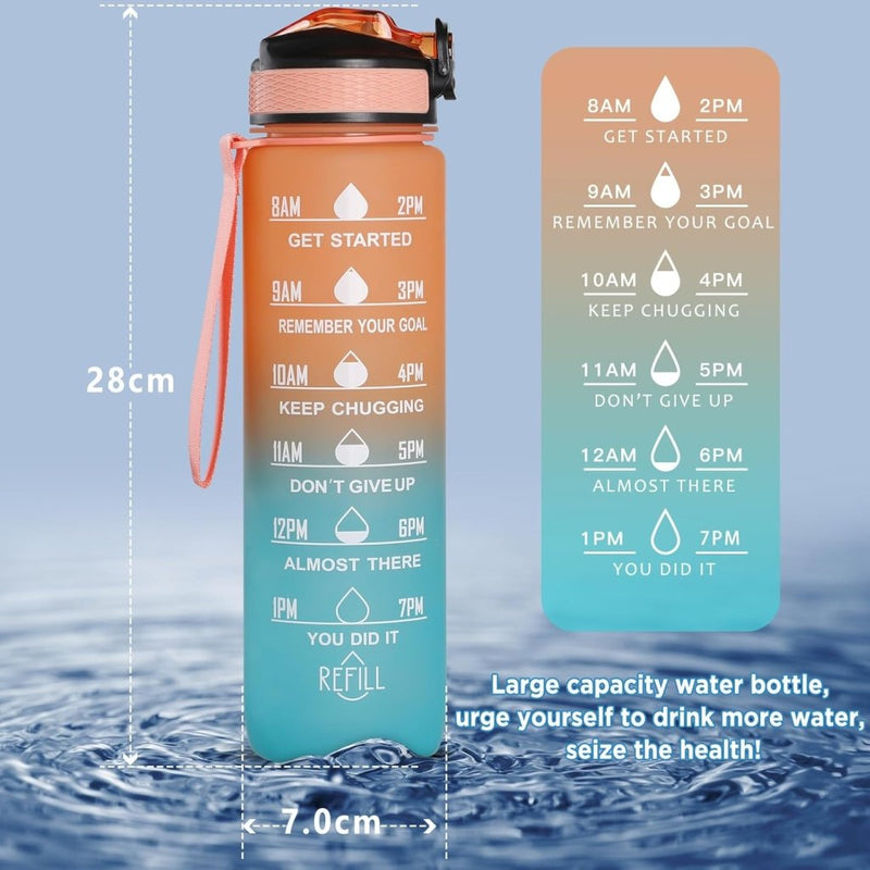 Laad afbeelding in Galerijviewer, 🚀 Jouw ultieme herbruikbare waterfles – Duurzaam, stijlvol en praktisch! - happygetfit.com

