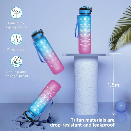 🚀 Jouw ultieme herbruikbare waterfles – Duurzaam, stijlvol en praktisch! - happygetfit.com