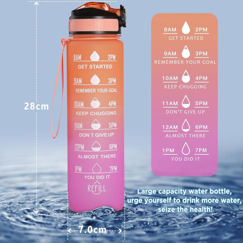 Laad afbeelding in Galerijviewer, 🚀 Jouw ultieme herbruikbare waterfles – Duurzaam, stijlvol en praktisch! - happygetfit.com
