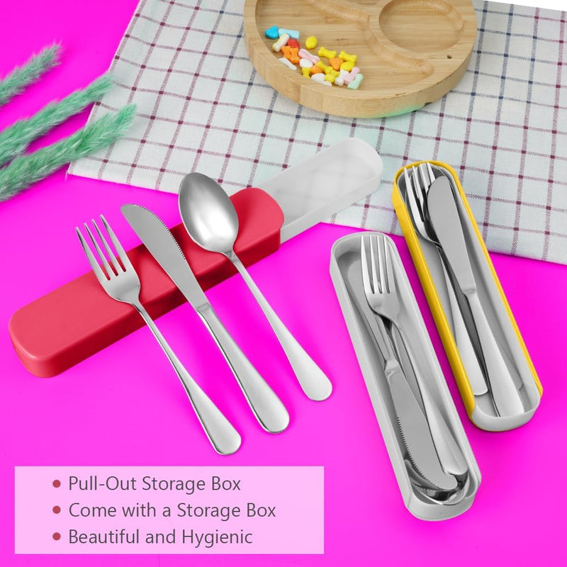 Laad afbeelding in Galerijviewer, 🍴 Licht, sterk en herbruikbaar – het ideale camping bestek voor onderweg ⛺ - happygetfit.com
