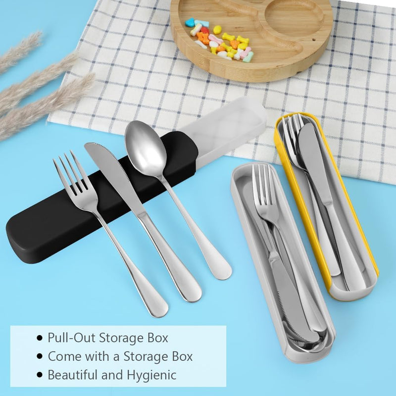 Laad afbeelding in Galerijviewer, 🍴 Licht, sterk en herbruikbaar – het ideale camping bestek voor onderweg ⛺ - happygetfit.com
