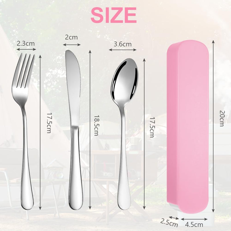 Laad afbeelding in Galerijviewer, 🍴 Licht, sterk en herbruikbaar – het ideale camping bestek voor onderweg ⛺ - happygetfit.com
