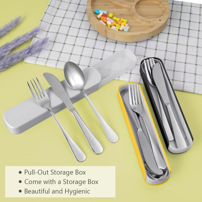 Laad afbeelding in Galerijviewer, 🍴 Licht, sterk en herbruikbaar – het ideale camping bestek voor onderweg ⛺ - happygetfit.com
