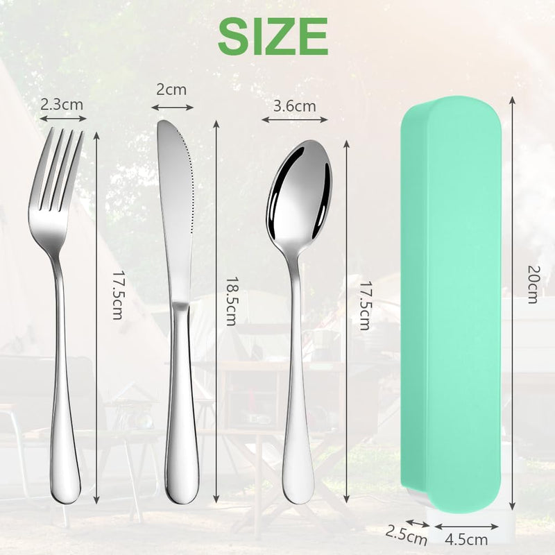 Laad afbeelding in Galerijviewer, 🍴 Licht, sterk en herbruikbaar – het ideale camping bestek voor onderweg ⛺ - happygetfit.com
