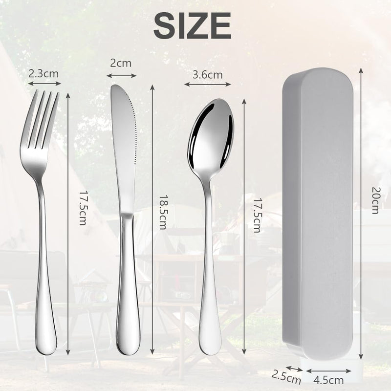 Laad afbeelding in Galerijviewer, 🍴 Licht, sterk en herbruikbaar – het ideale camping bestek voor onderweg ⛺ - happygetfit.com
