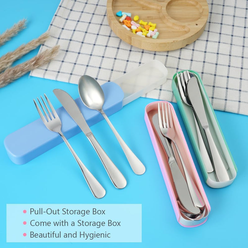 Laad afbeelding in Galerijviewer, 🍴 Licht, sterk en herbruikbaar – het ideale camping bestek voor onderweg ⛺ - happygetfit.com
