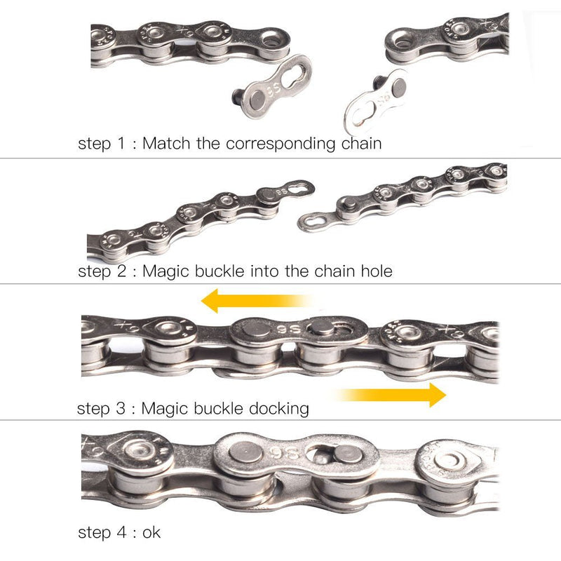 Laad afbeelding in Galerijviewer, 🔗 Nooit meer stilstaan dankzij deze stevige missing links voor je fietsketting 🚴 - happygetfit.com
