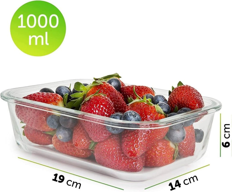 Laad afbeelding in Galerijviewer, 🥗 Slim voorbereiden, vers bewaren – met deze glazen vershoudbakjes 🥗 - happygetfit.com
