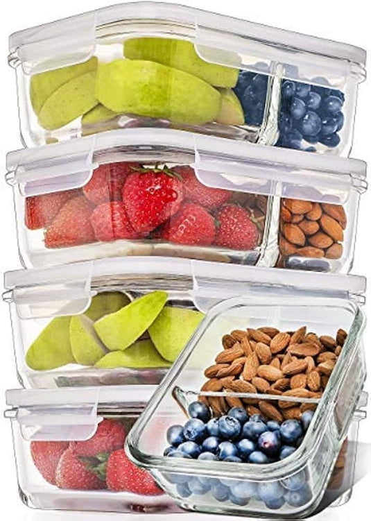 🥗 Slim voorbereiden, vers bewaren – met deze glazen vershoudbakjes 🥗 - happygetfit.com
