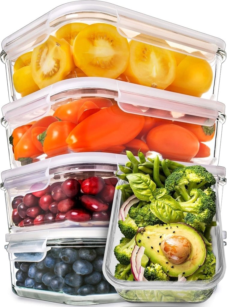 Laad afbeelding in Galerijviewer, 🥗 Slim voorbereiden, vers bewaren – met deze glazen vershoudbakjes 🥗 - happygetfit.com
